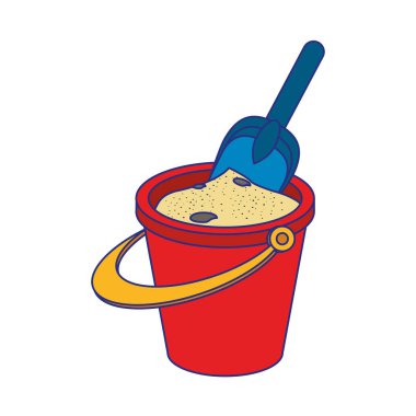 Yaz ve plaj seyahat mavi çizgiler