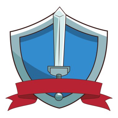 Kılıç silah videogame karikatür