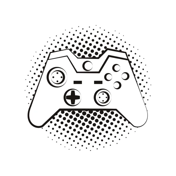 Consola moderna gamepad pop art — Archivo Imágenes Vectoriales