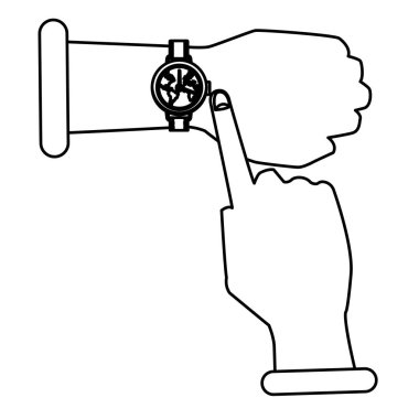 Parmakla dünya kol saati