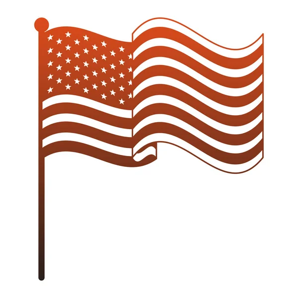 AMERIKA Birleşik Devletleri bayrak kırmızı çizgiler — Stok Vektör