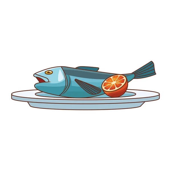 Ψάρια θαλασσινών απομονωμένα — Διανυσματικό Αρχείο
