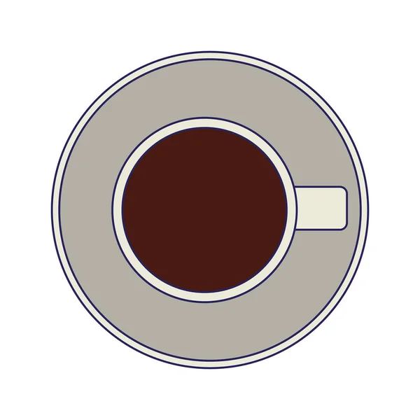 Copo de café topview —  Vetores de Stock