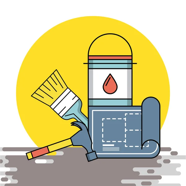 Home improvement and tools — Stock Vector