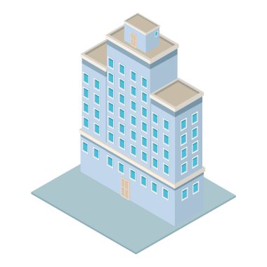 Şirket bina isometrik