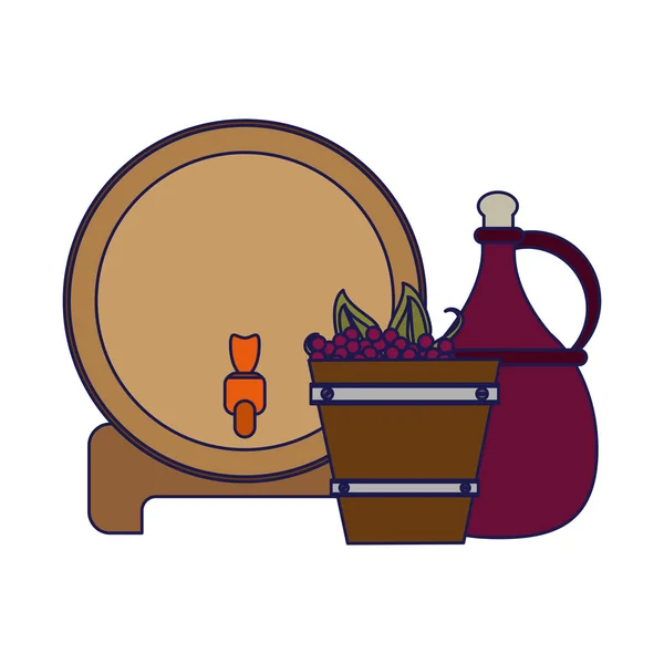 Έννοια του κρασιού και της γαστρονομίας — Διανυσματικό Αρχείο