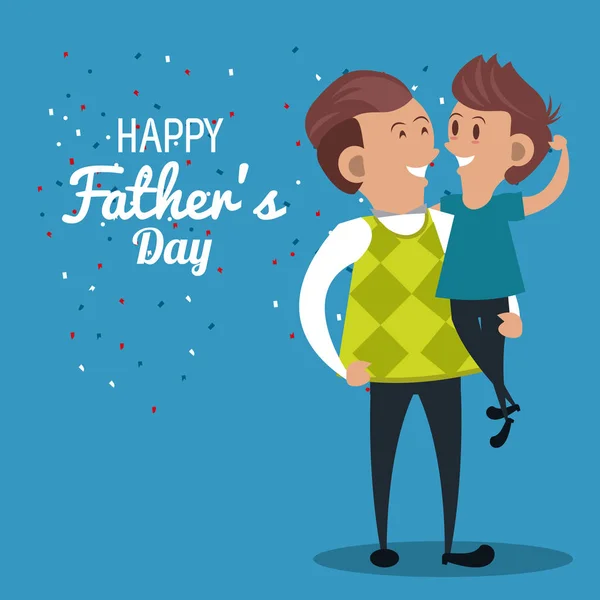 Happy Fathers Day-kort — Stock vektor