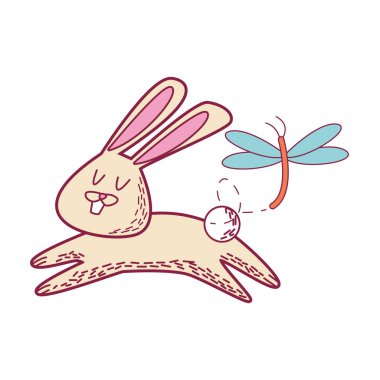 Tavşan ve yusufçuk karikatürler