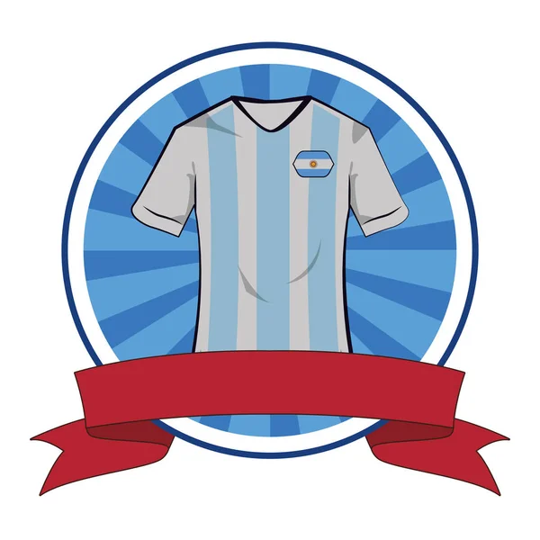 Camiseta de fútbol Argentina camiseta de fútbol — Vector de stock