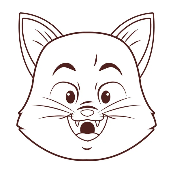 猫かわいい漫画 — ストックベクタ