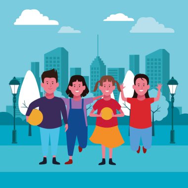 Çocuklar arkadaşlar çizgi