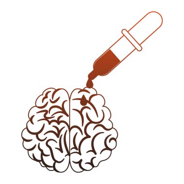 renk damlalık ve beyin kırmızı çizgiler