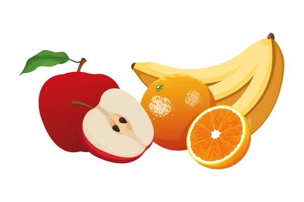 Fruits icône dessin animé — Image vectorielle