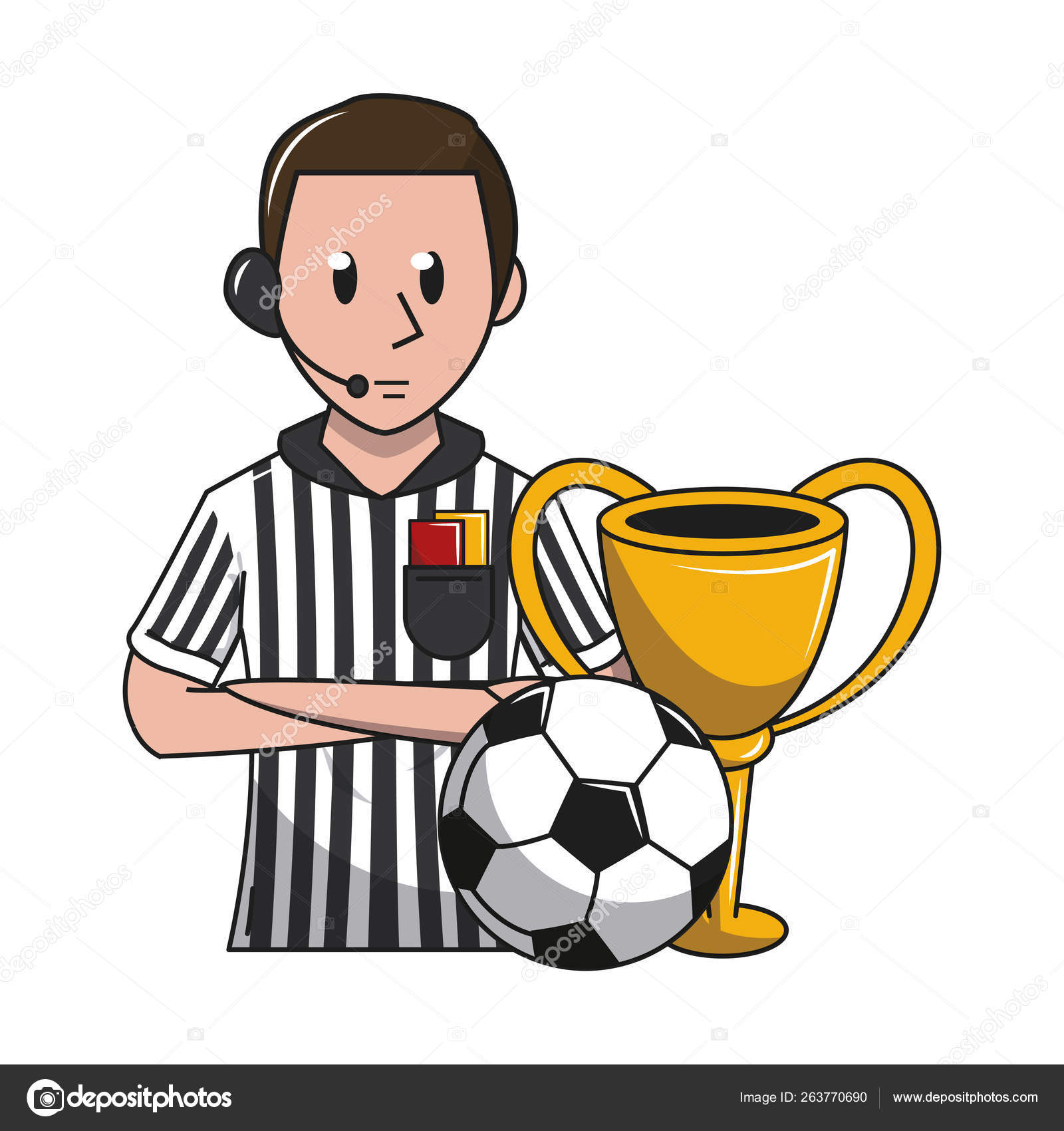 Futebol futebol esporte jogo desenhos animados imagem vetorial de