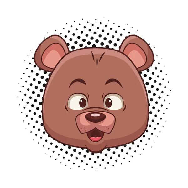 Dessin animé ours mignon — Image vectorielle