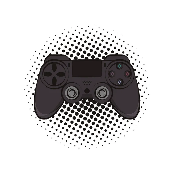 Moderní popová kresba Gamepad — Stockový vektor