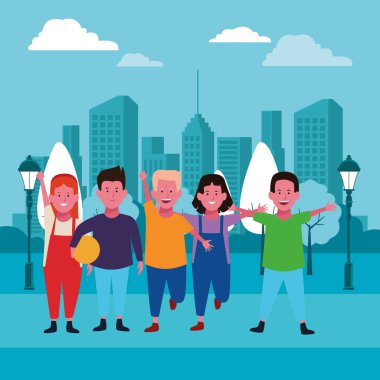 Çocuklar arkadaşlar çizgi