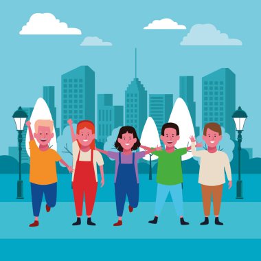 Çocuklar arkadaşlar çizgi