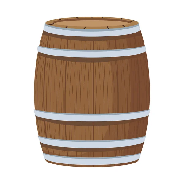 Дерев'яна бочка вина — стоковий вектор