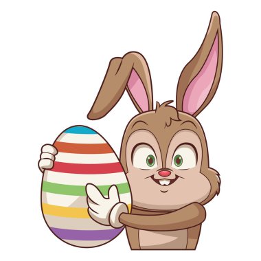 Paskalya yumurtalı tavşan