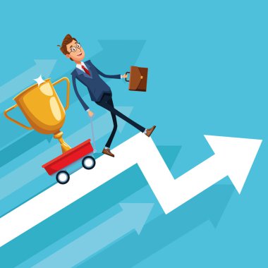 İşadamı bankacı karikatür