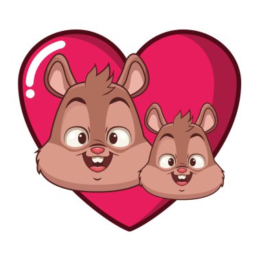 Sincap sevimli karikatür