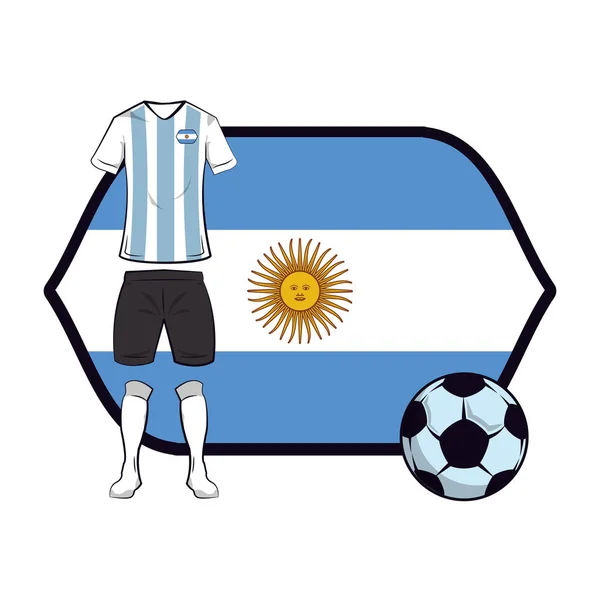 Uruguay uniforme da calcio — Vettoriale Stock