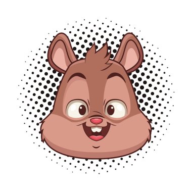 Sincap sevimli karikatür