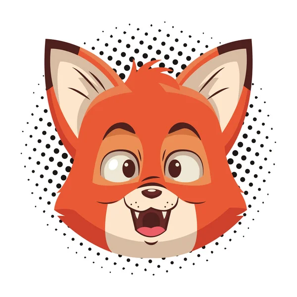 Desenhos animados bonito raposa —  Vetores de Stock