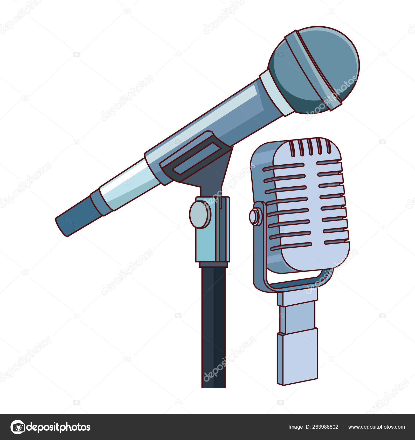 Microphone icon cartoon Stock Vector Image by ©jemastock 263988802