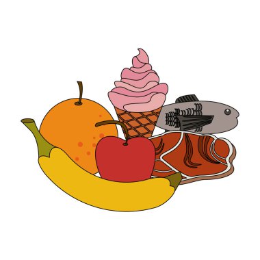 lezzetli yemek çizgi film