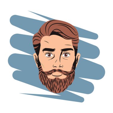 Pop art hispter yüz