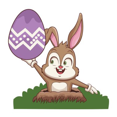 Paskalya yumurtalı tavşan