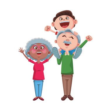 Büyükanne ve büyükbabalar ve torunlar