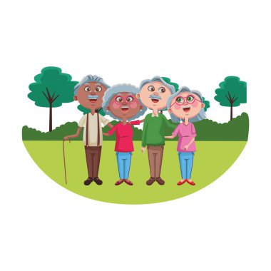 Sevimli granparents karikatürler