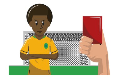 Futbol sporu oyunu karikatürler