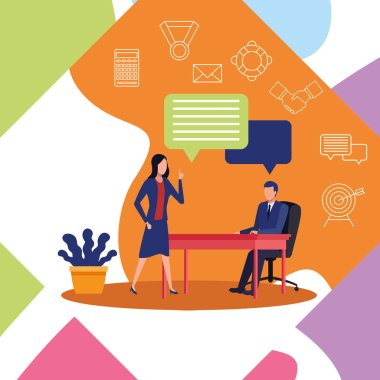 İş arkadaşları karikatürler