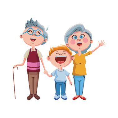 Büyükanne ve büyükbabalar ve torunlar