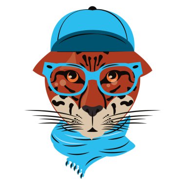 Hipster leopar serin kroki