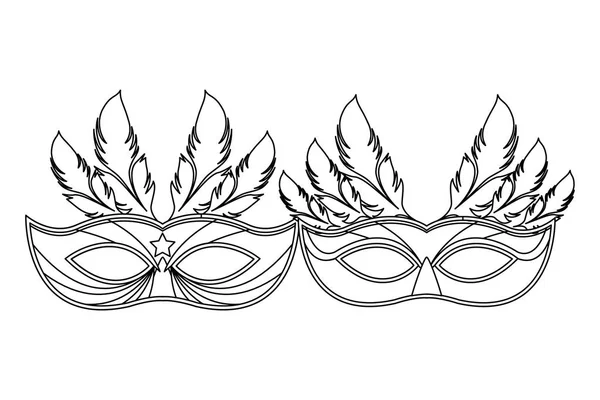 maskeler ve tüyler siyah beyaz