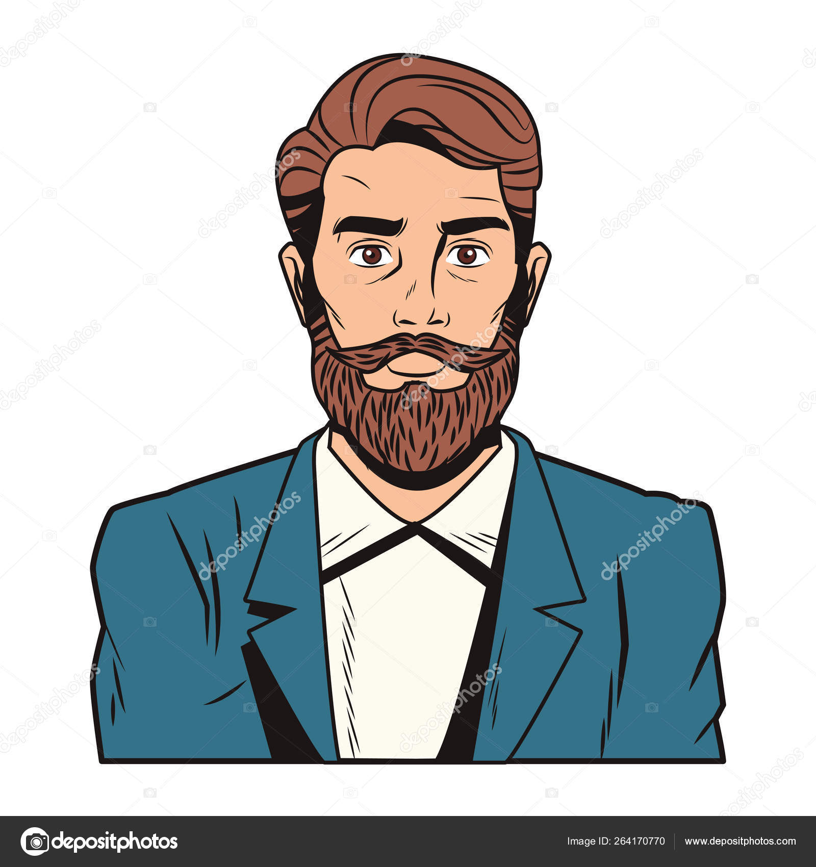 Hipster man pop art cartoon Stock Vector Image by ©jemastock #264170770 Hipster man pop art cartoon Stock Vector Image by ©jemastock #264170770