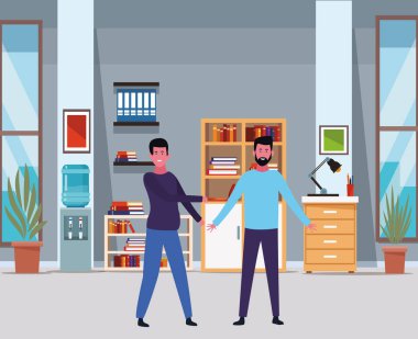 Arkadaşlar erkek karikatür