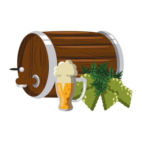 Elementos cerveceros — Archivo Imágenes Vectoriales