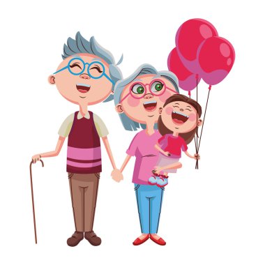 Büyükanne ve büyükbabalar ve torunlar