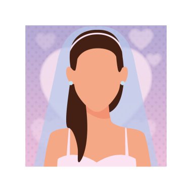 woman wearing wedding dress portrait