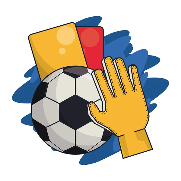 Futebol jogo de desporto — Vetor de Stock