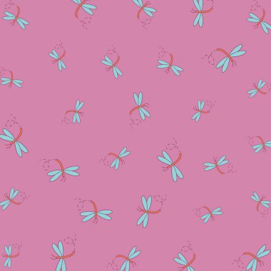 yusufçuk sevimli karikatür desen arka plan