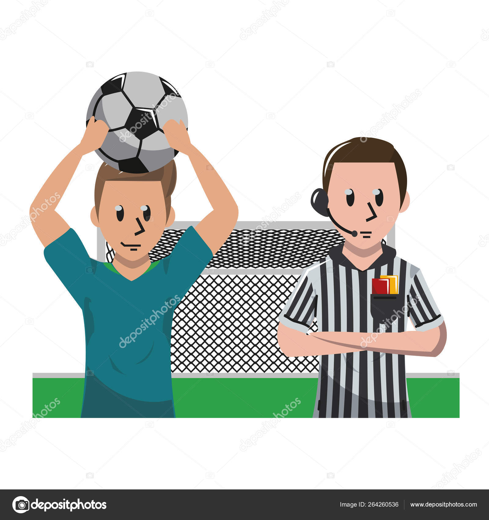 サッカースポーツゲーム漫画 ストックベクター C Jemastock 264260536 サッカースポーツゲーム漫画 ストックベクター C Jemastock 264260536