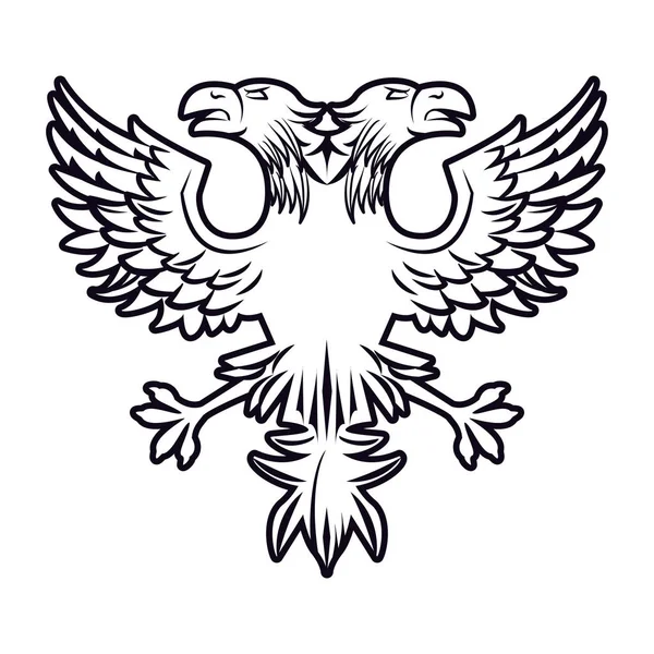 Emblema águilas de Rusia — Vector de stock