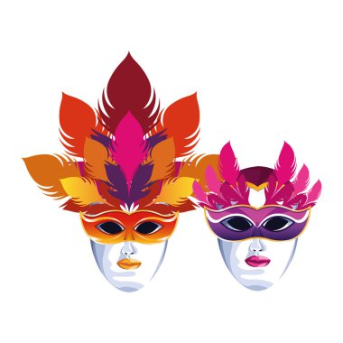 Tüyleriyle maske